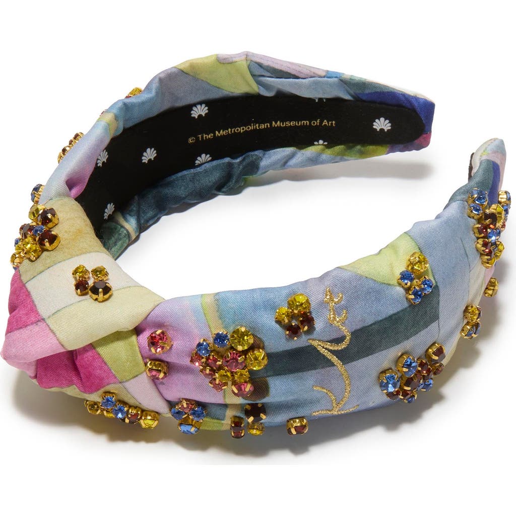 Lele Sadoughi The Met X Lele Knotted Klee Embellished Headband In Multi
