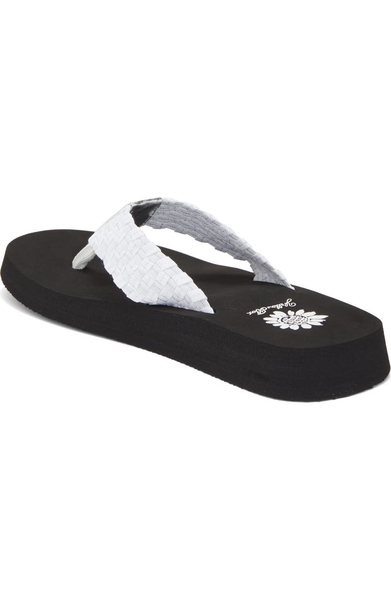 Yellow Box Premium Soleil Flip Flop Sandal, Alternate, color, White Silver