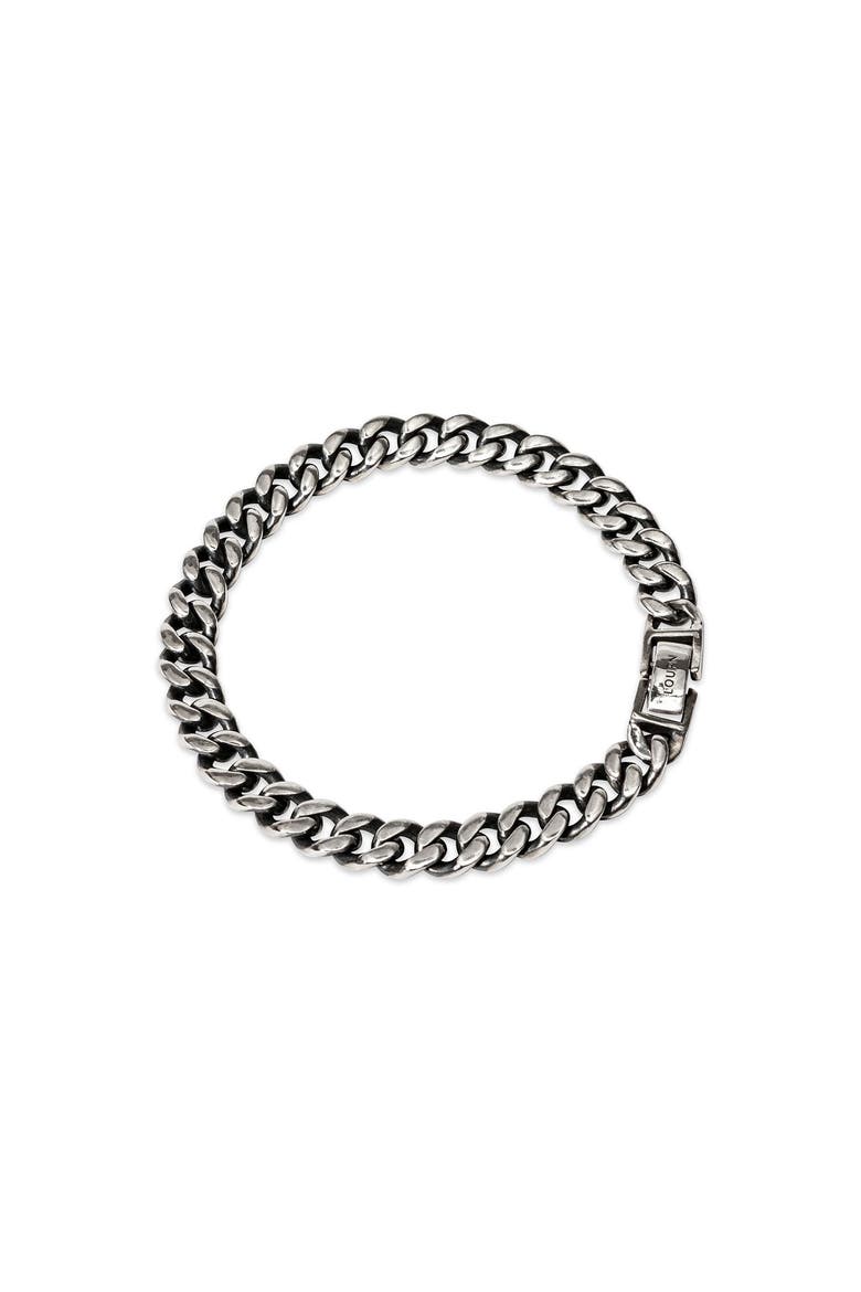 Cuban Chain Bracelet, Alternate, color, Silver