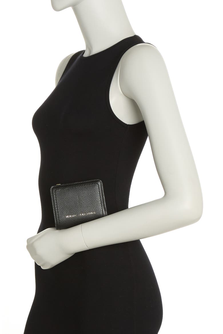 Mini Compact Wallet, Alternate, color, BLACK