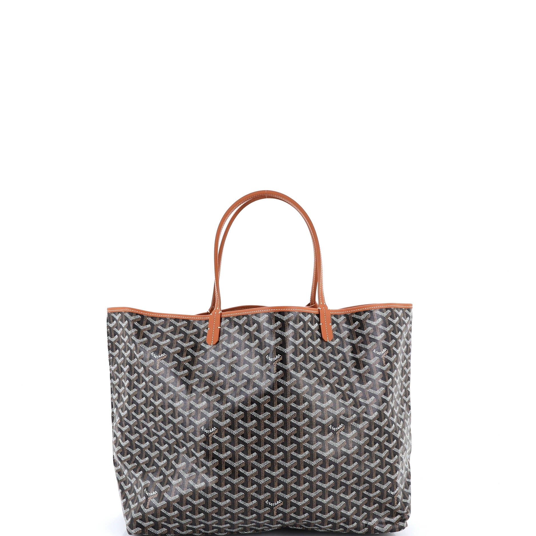 Pre-Owned Goyard Saint Louis Tote Coated Canvas GM, Alternate, color, Brown
