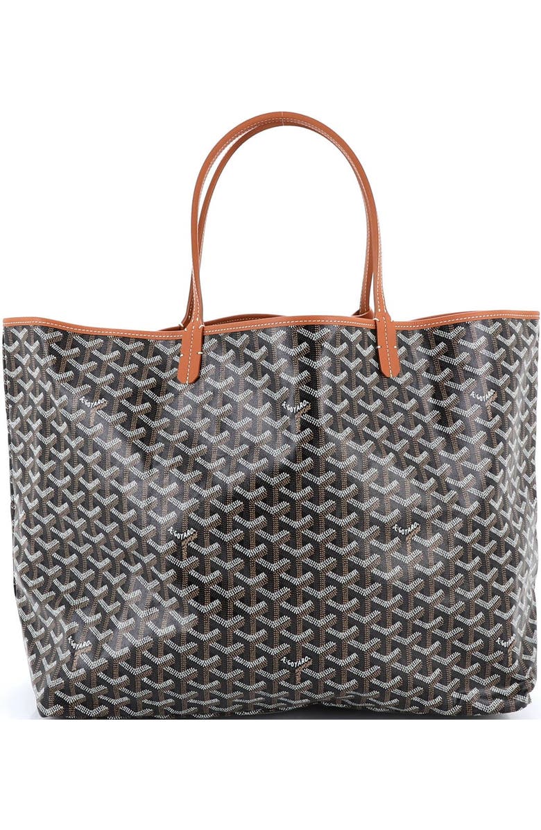 Pre-Owned Goyard Saint Louis Tote Coated Canvas GM, Alternate, color, Brown