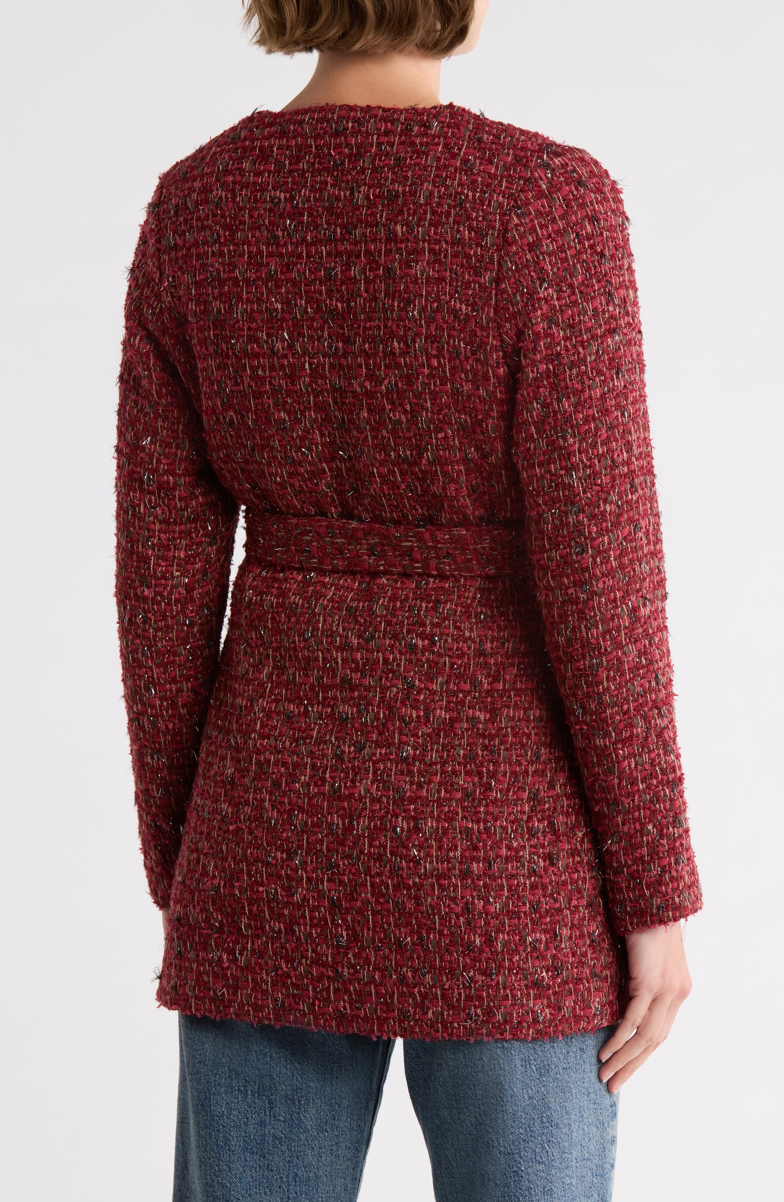 AREA STARS Calla Tweed Wrap Jacket (Women) | Nordstromrack