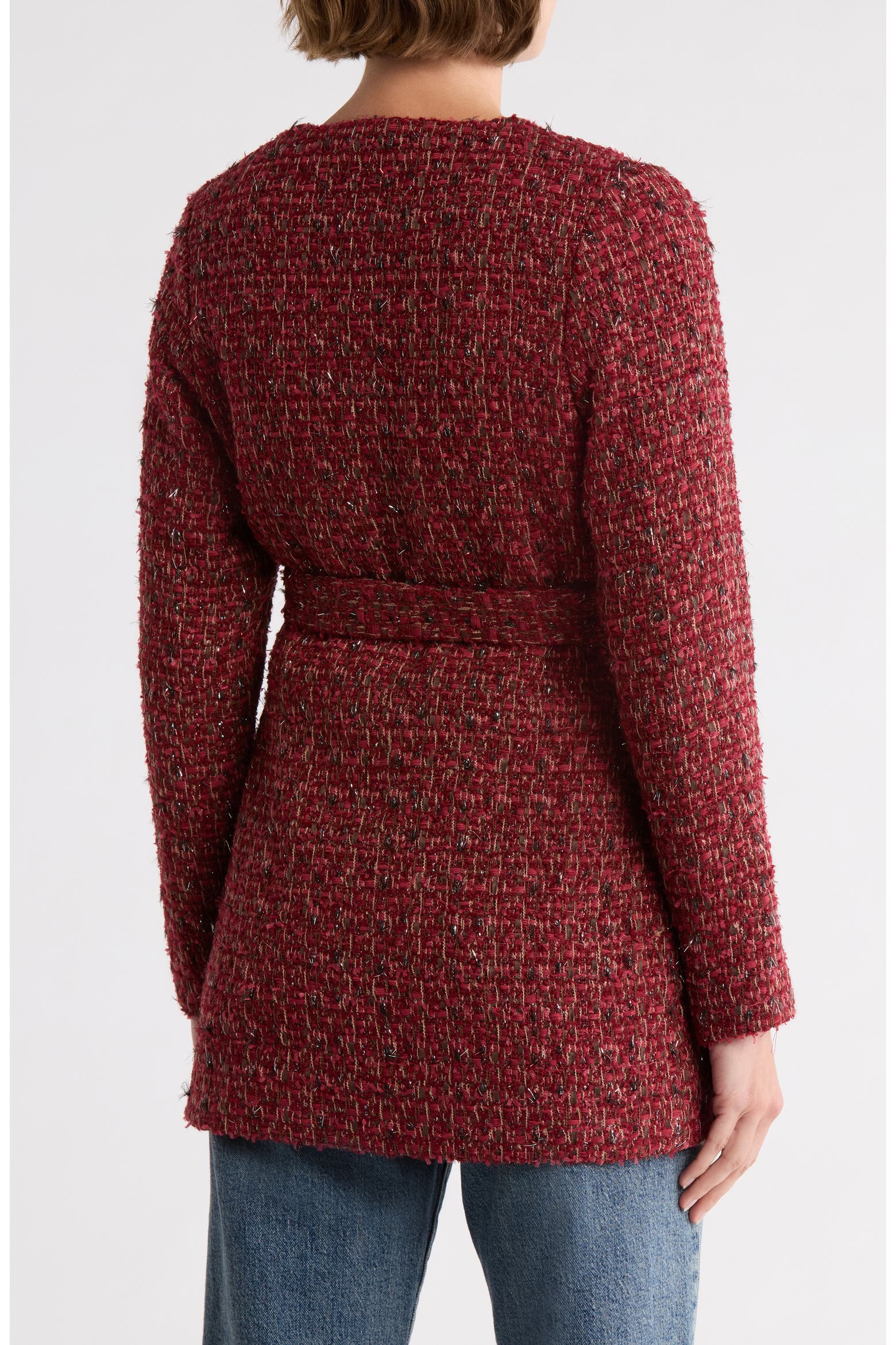 Calla Area Rugs AREA STARS Calla Tweed Wrap Jacket (Women) | Nordstromrack