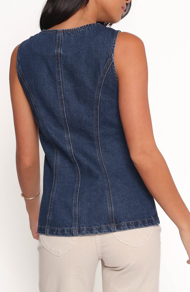 Petal & Pup Nessa Denim Vest, Alternate, color, Blue