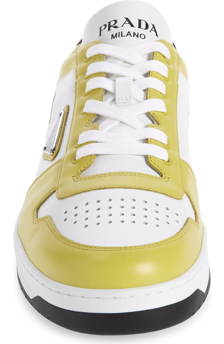 Prada Downtown Logo Low Top Sneaker, Alternate, color,
