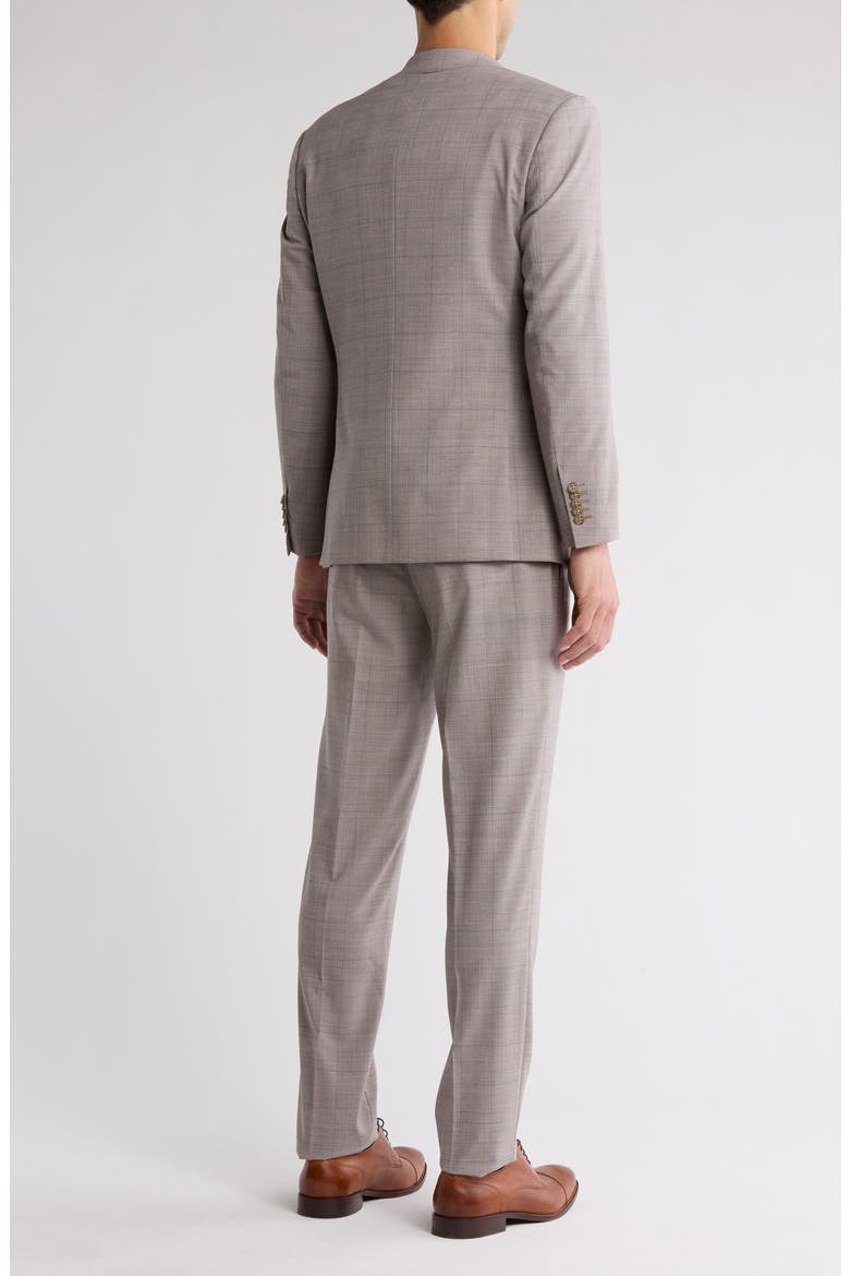 Plaid Grey Wool Blend Suit, Alternate, color, LIGHT GREY