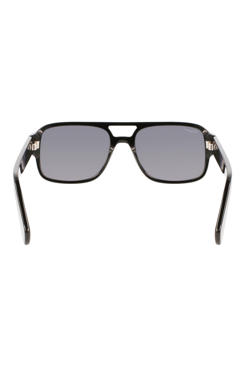 58mm Navigator Sunglasses, Alternate, color, BLACK