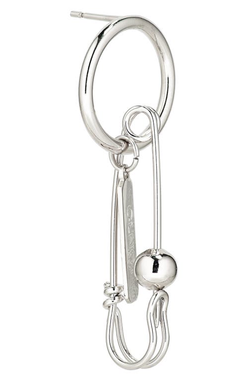 Justine Clenquet Tori Mismatched Frontal Hoop Earrings In Metallic