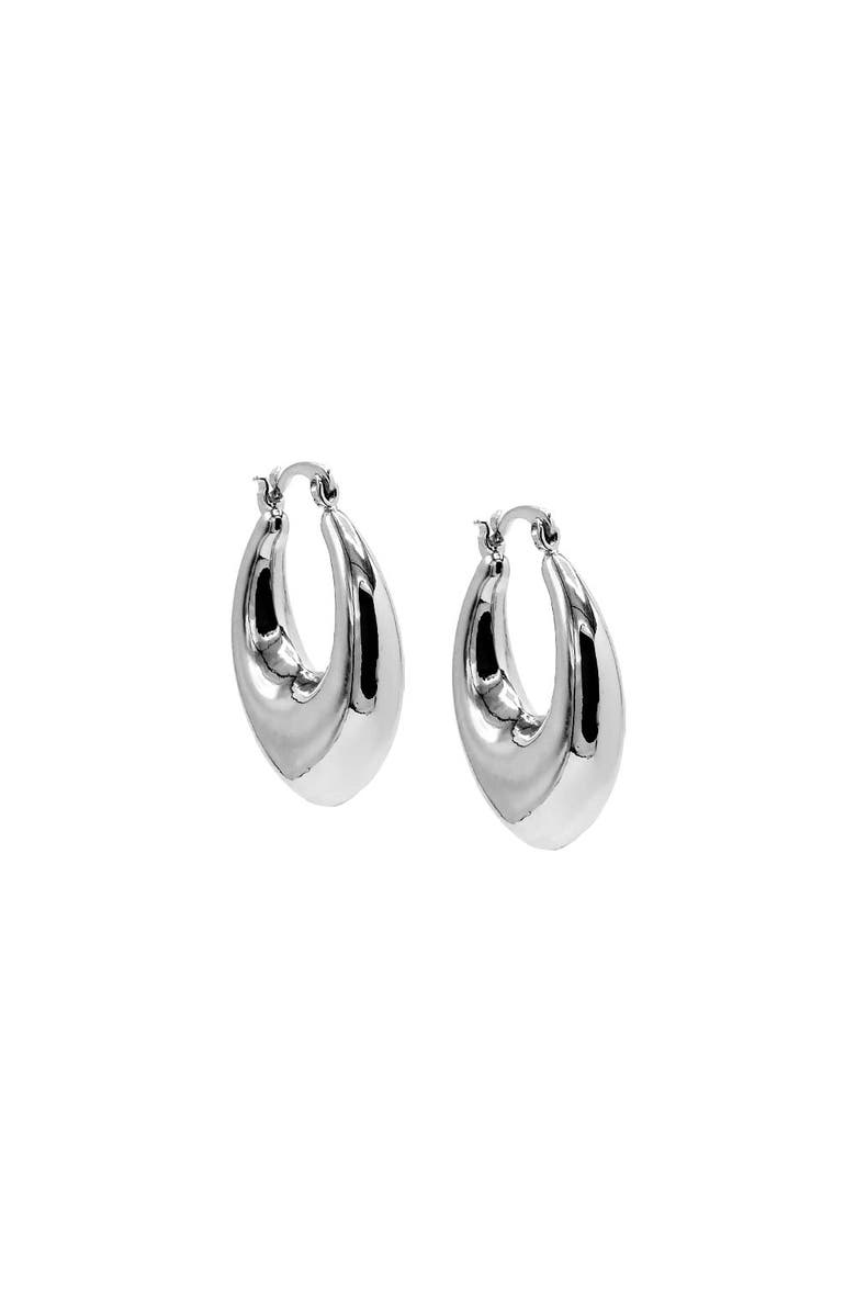 BY ADINA EDEN Solid Chubby XL Hoop Earring, Main, color,