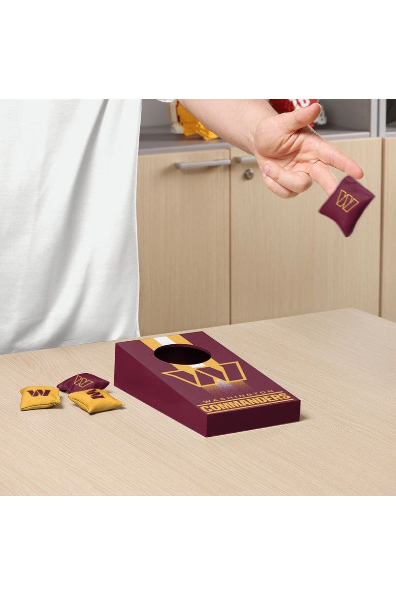 Washington Commanders Tabletop Cornhole Set, Alternate, color, Maroon