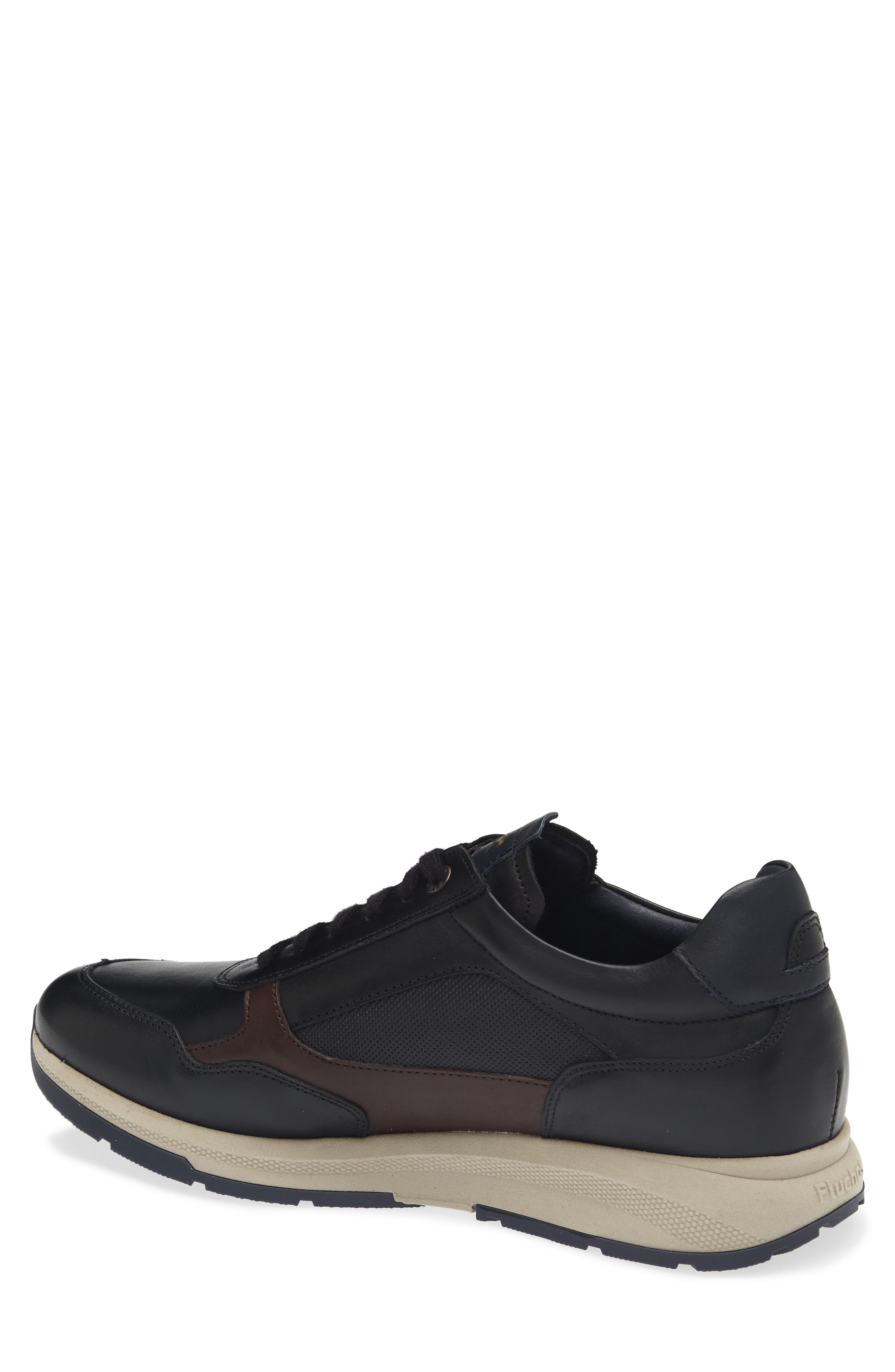 Karter Leather Sneaker, Alternate, color, BLACK