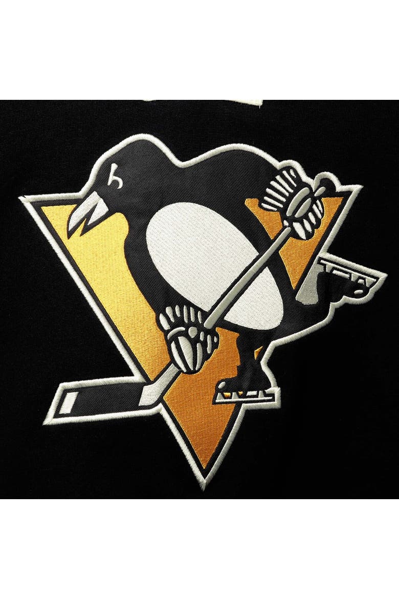 Men's '47 Black Pittsburgh Penguins Superior Lacer Pullover Hoodie, Alternate, color, Black