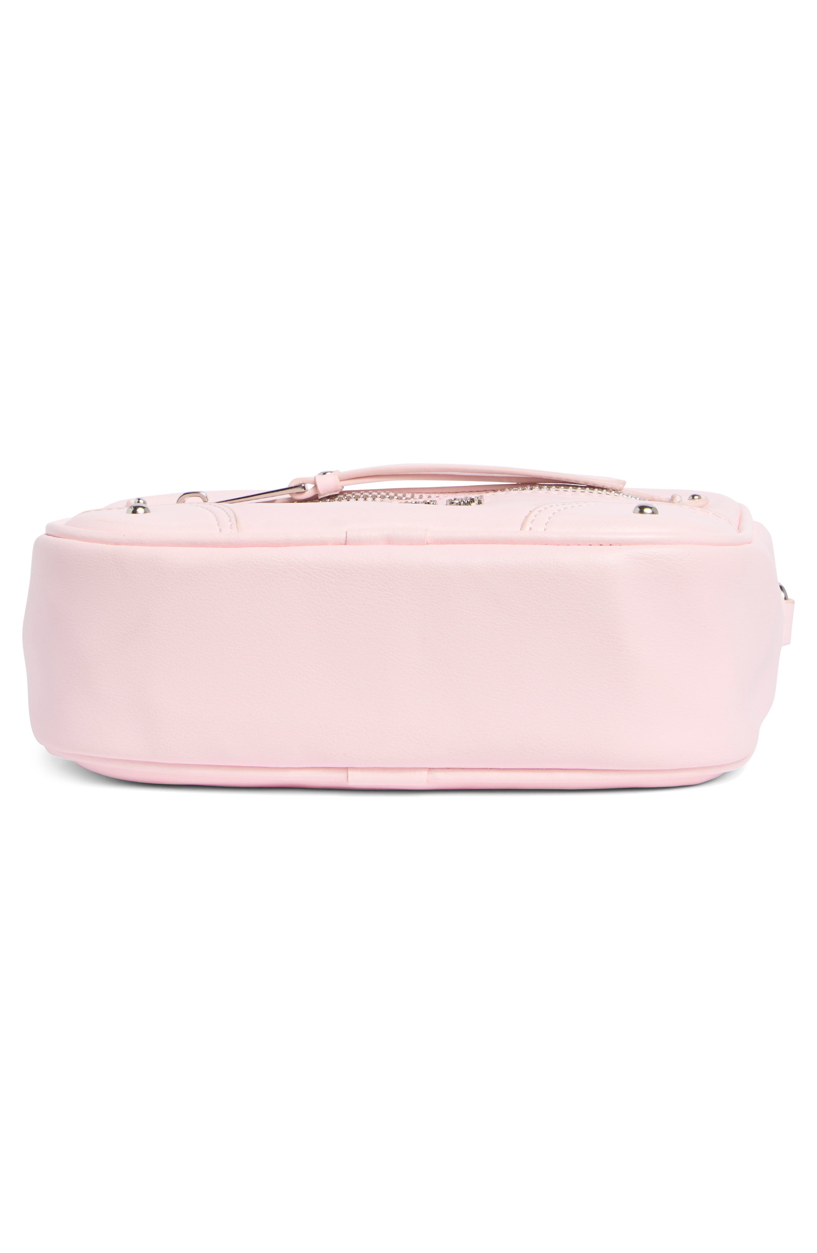 Madden Girl Kids' Faux Leather Camera Bag, Alternate, color, Ballet Pink