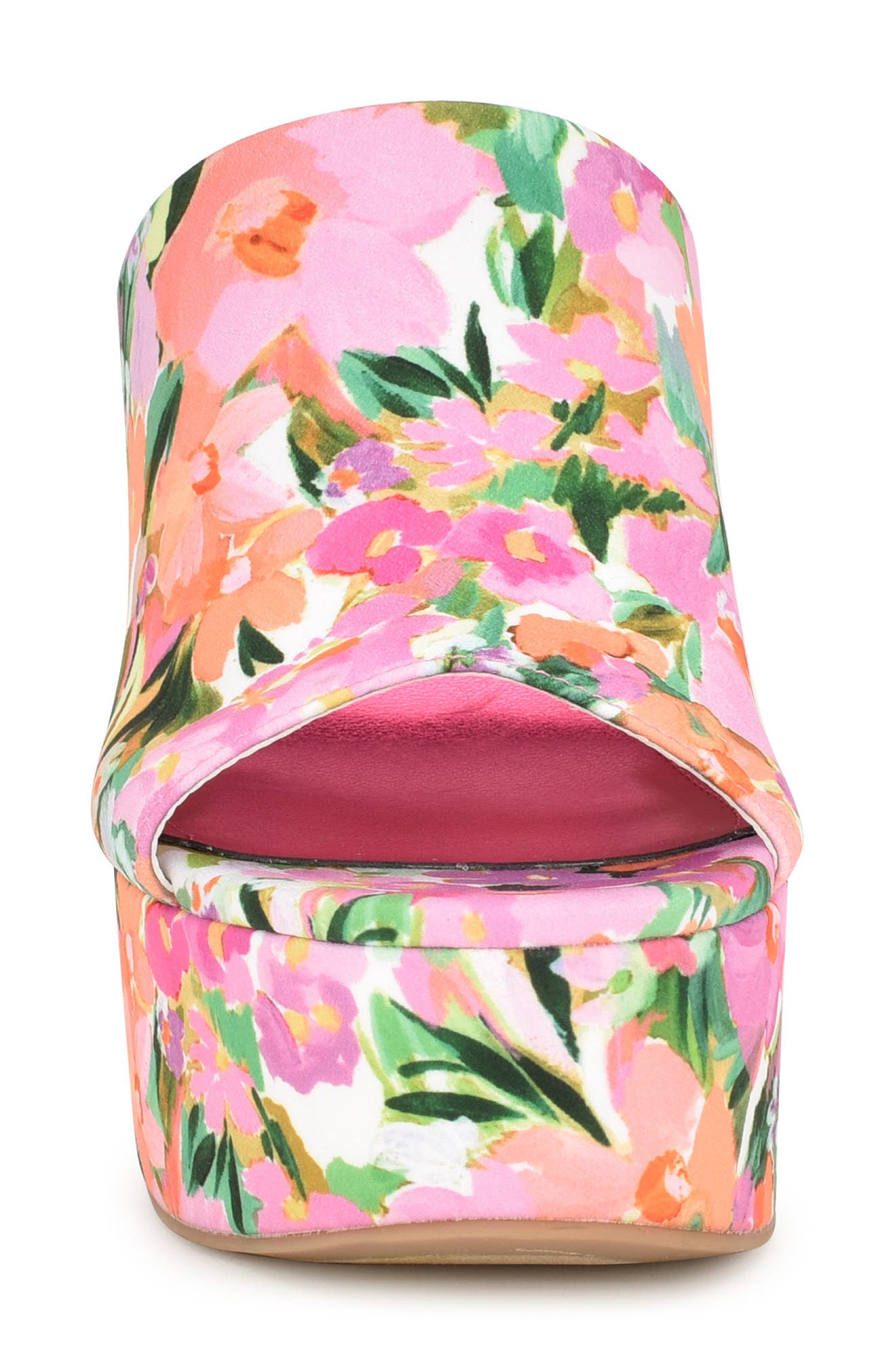 Nine West Olley Platform Slide Sandal, Alternate, color, 