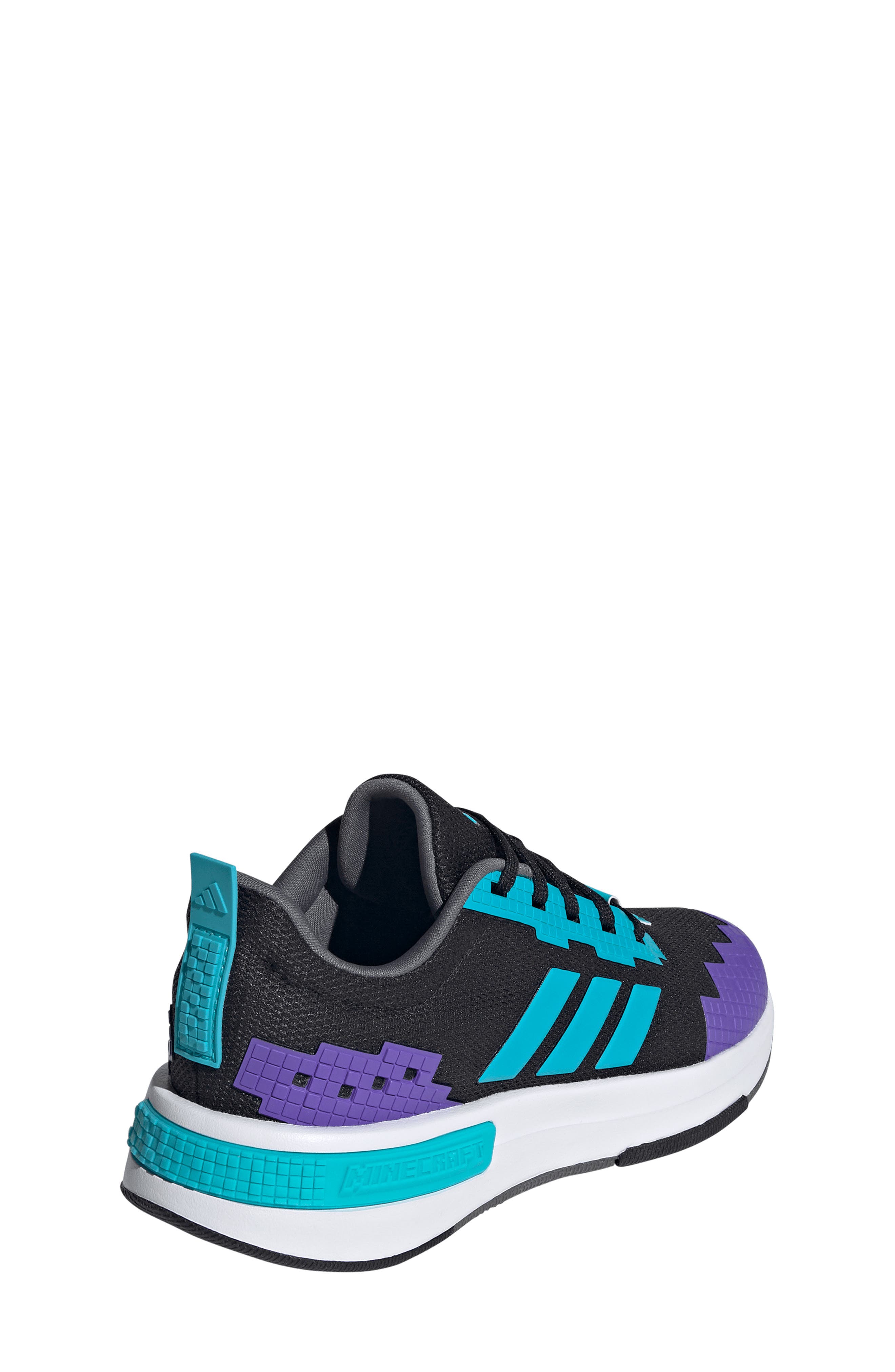 x Minecraft® Kids' Pro Sneaker, Alternate, color, BLACK/ CYAN/ WHITE