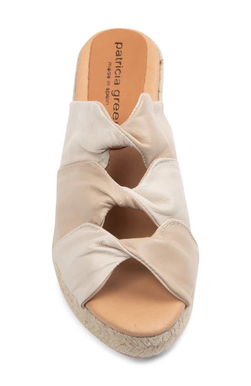 Shop Patricia Green Ginger Espadrille Platform Wedge Slide Sandal In Natural/tan
