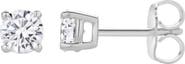 LuvMyJewelry Valeria 0.50 Ct TW Lab Grown Round Diamond Studs 14K Gold Earrings