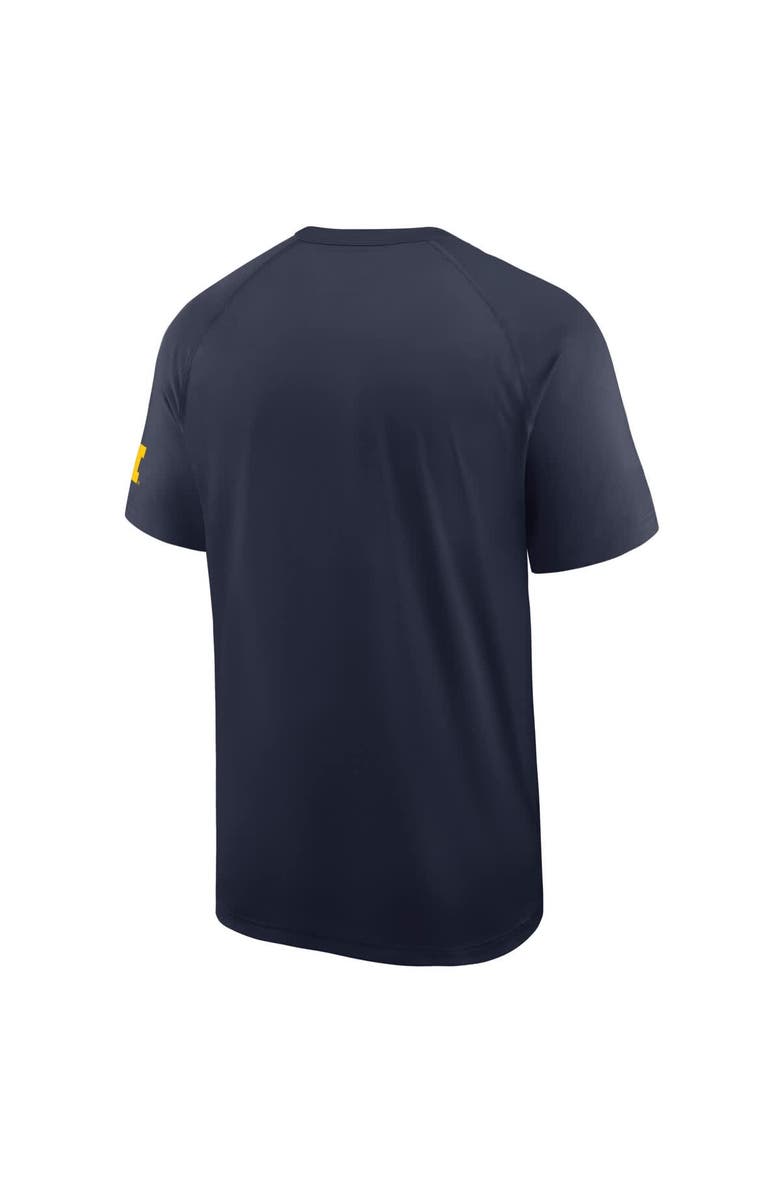 Nike Men's Nike Navy Michigan Wolverines Ready Raglan Premium Performance T-Shirt, Alternate, color, Navy