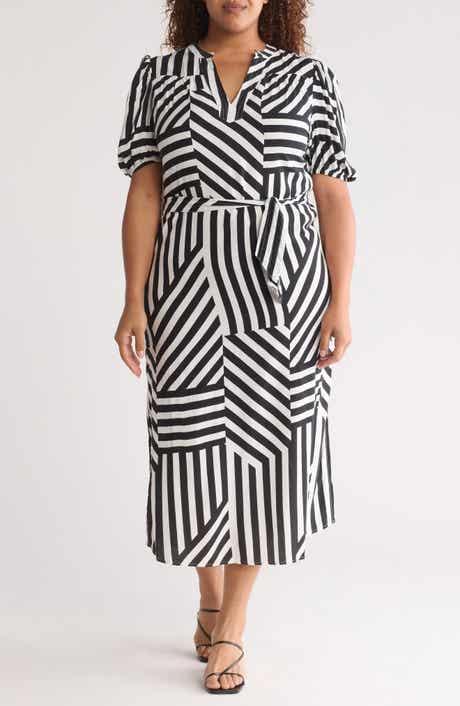 BY DESIGN Montana Balloon Sleeve Challis Maxi Dress