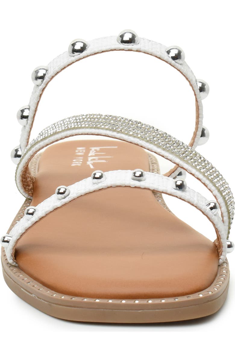 Nicole Miller Strappy Stud Slide Sandal, Alternate, color,