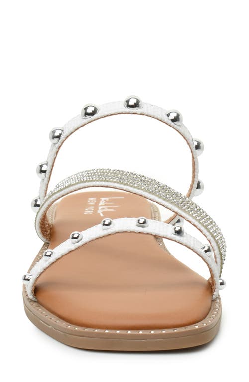 NICOLE MILLER NICOLE MILLER STRAPPY STUD SLIDE SANDAL 