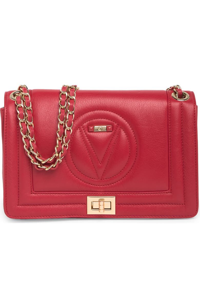 VALENTINO BY MARIO VALENTINO Alice Signature Convertible Leather Shoulder Bag, Main, color,