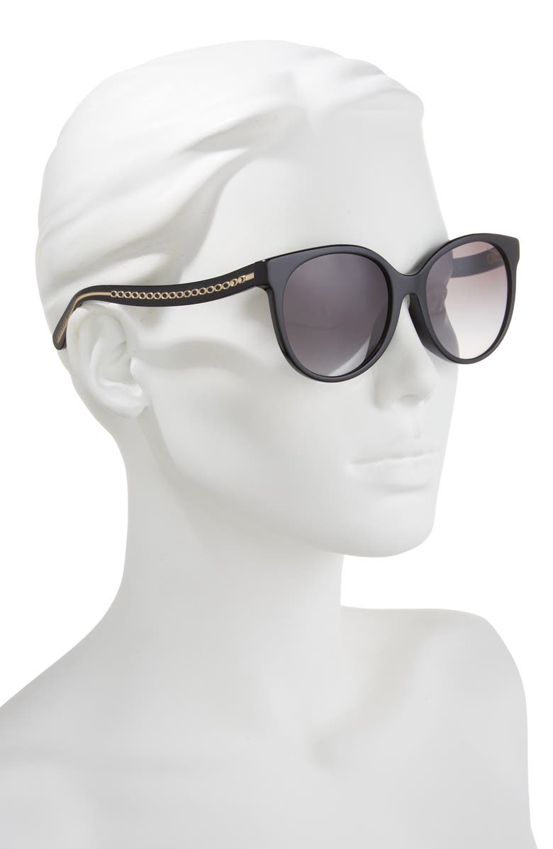 COACH 57mm Round Sunglasses, Alternate, color, 