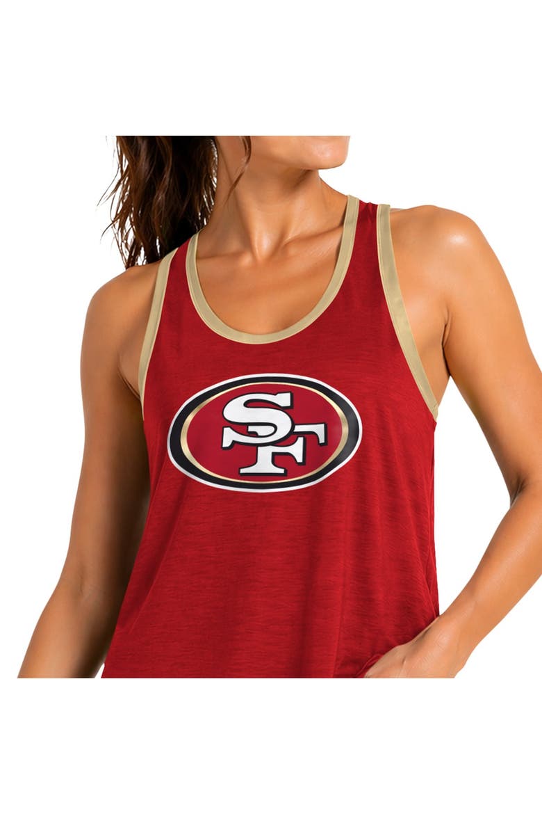 Women's G-III 4Her by Carl Banks Scarlet San Francisco 49ers Tater II Racerback Tank Top, Alternate, color, Scarlet