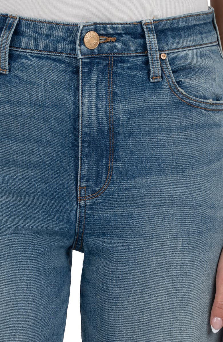 KUT from the Kloth Sienna Cuffed High Waist Wide Leg Jeans, Alternate, color, Cuddle