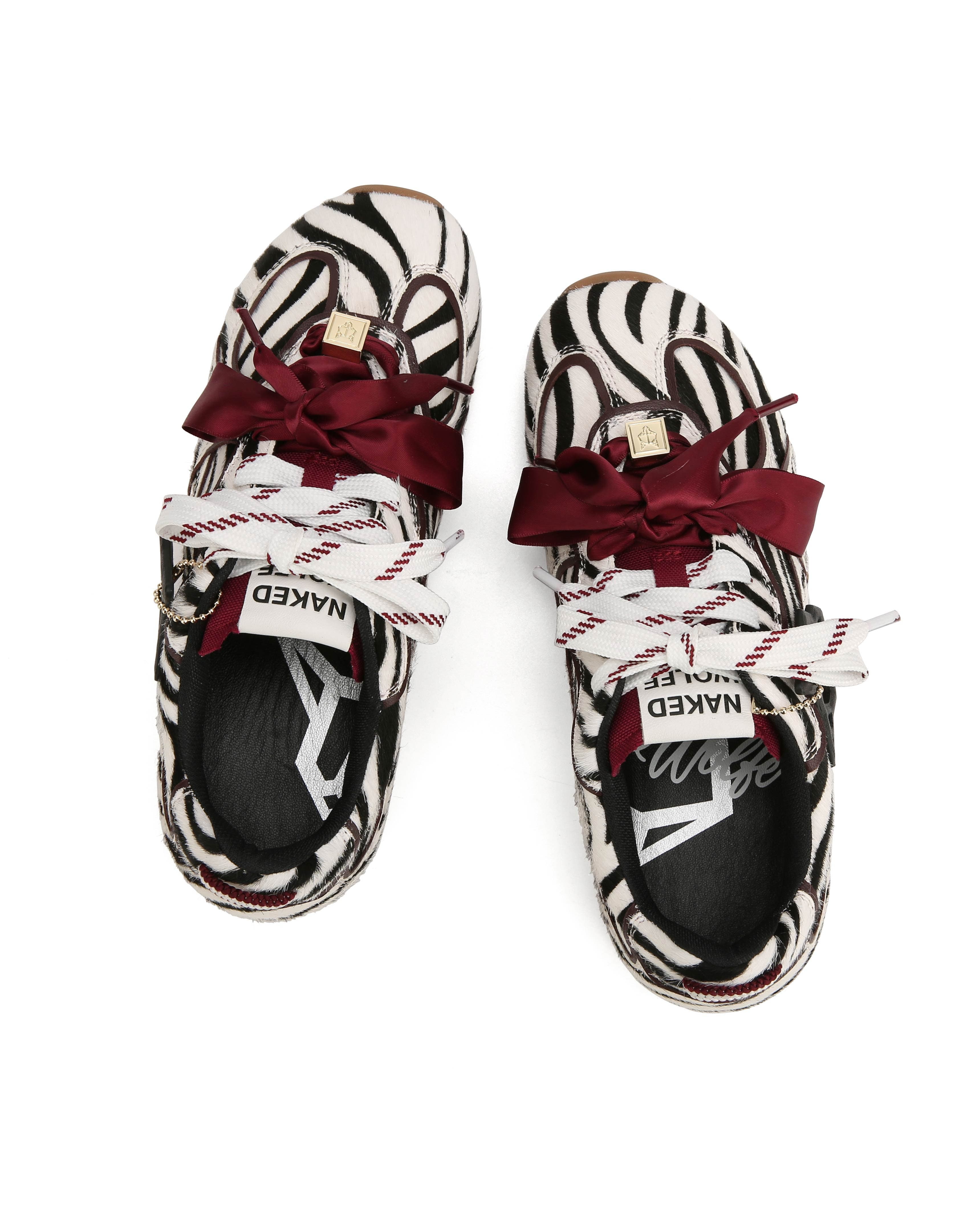 Naked Wolfe Adored Sneaker, Alternate, color, Zebra
