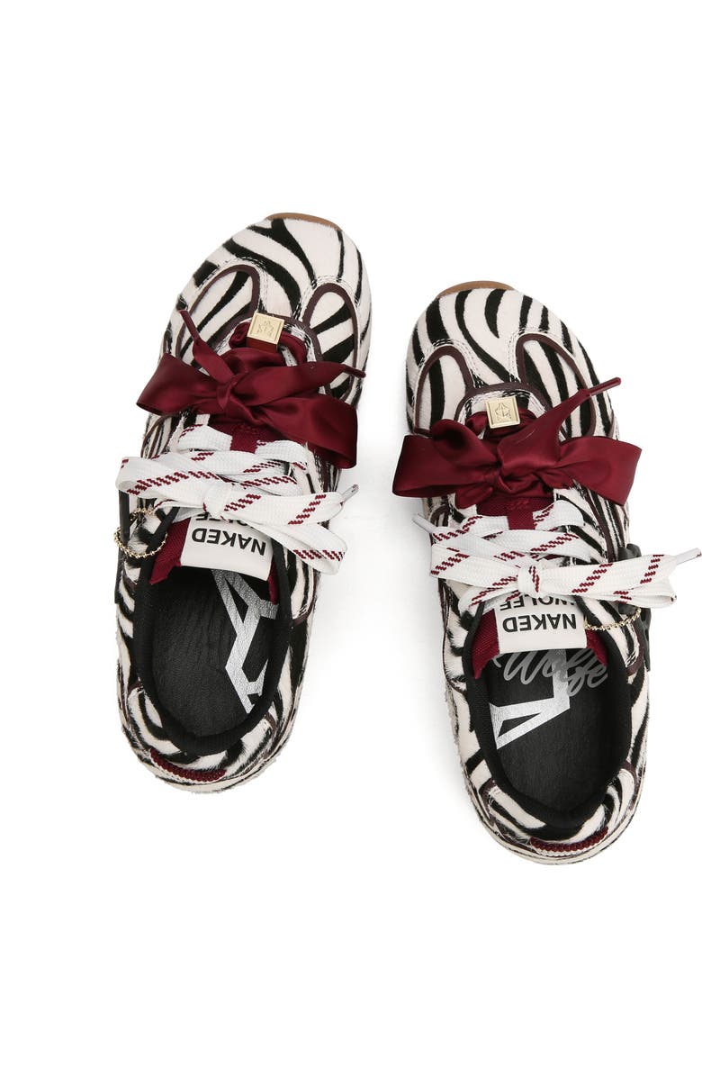 Naked Wolfe Adored Sneaker, Alternate, color, Zebra