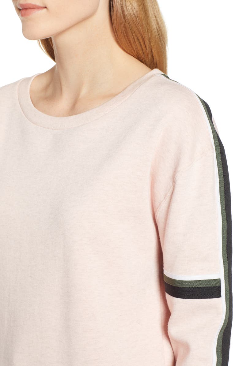 Sanctuary Backtrack Sport Stripe Sweatshirt, Alternate, color, 