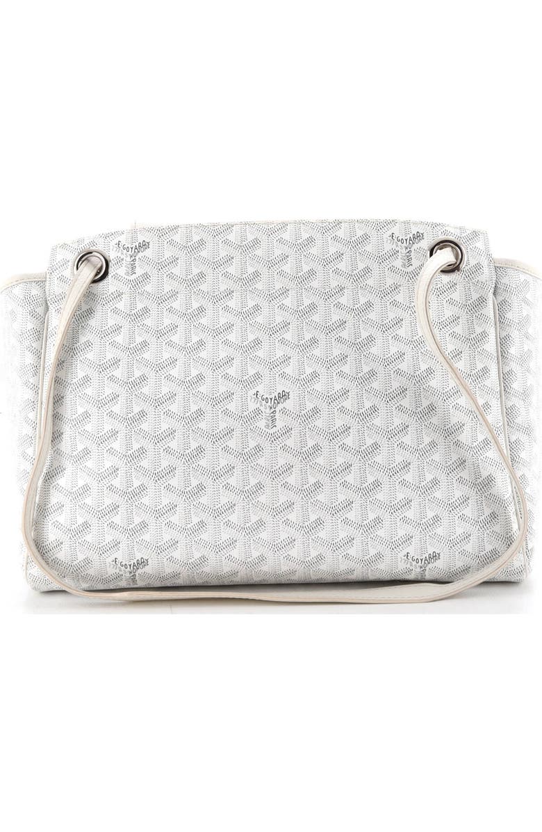 Pre-Owned Goyard Rouette Bag Coated Canvas PM, Alternate, color, White