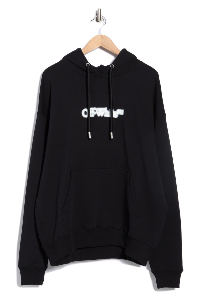 Spray Arrow Skate Hoodie, Alternate, color, BLACK-WHITE