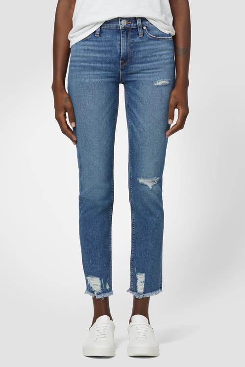 Hudson Jeans Nico Mid-rise Super Skinny Ankle In Seaglass