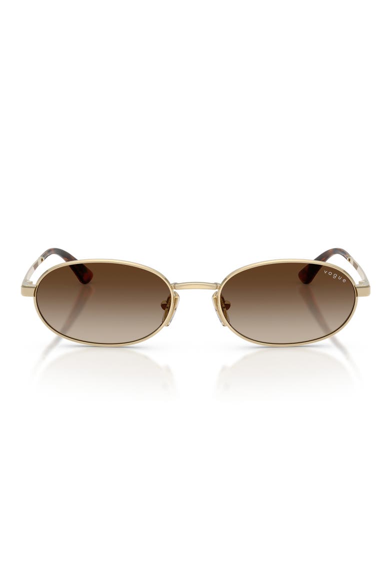 VO4353S 54mm Oval Sunglasses, Main, color, PALE GOLD / BROWN GRADIENT