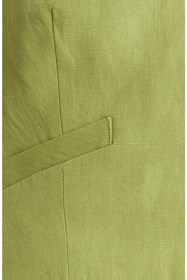 Arabella Linen Blend Halter Vest, Alternate, color, CACTUS