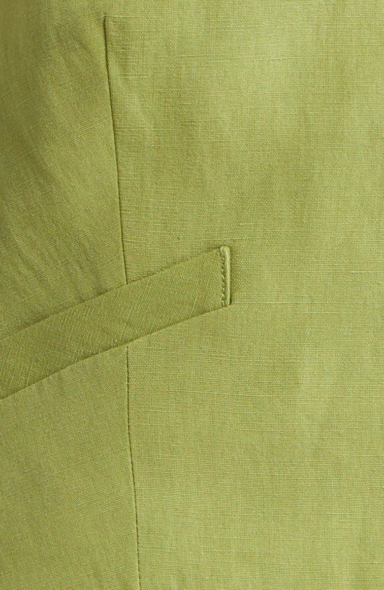 Veronica Beard Arabella Linen Blend Halter Vest, Alternate, color, Cactus