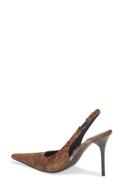 Jeffrey Campbell You Wish Genuine Calf Hair Pointed Toe Pump In Animal Print