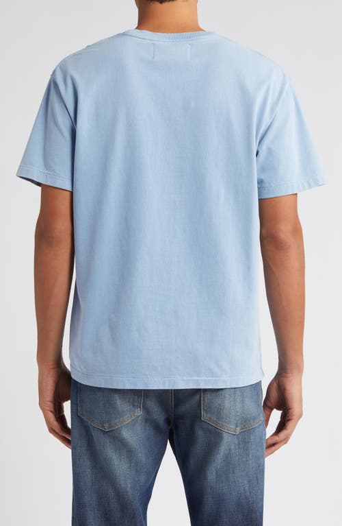 Frame Vintage Wash Pocket T-shirt In Blue