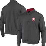 COLOSSEUM Men's Colosseum Charcoal Stanford Cardinal Tortugas Logo Quarter-Zip Jacket