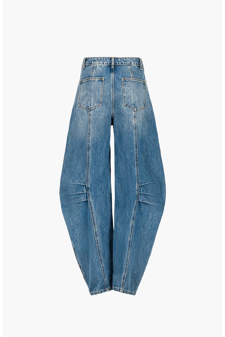 Noma Barrel Denim Jeans, Alternate, color, Medium Blue
