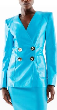 AS by DF Claude Recycled Leather Blazer