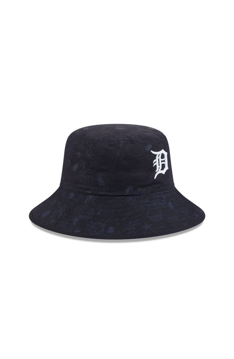 New Era Youth New Era Navy Detroit Tigers 2025 Spring Training All Over Print Bucket Hat, Alternate, color,