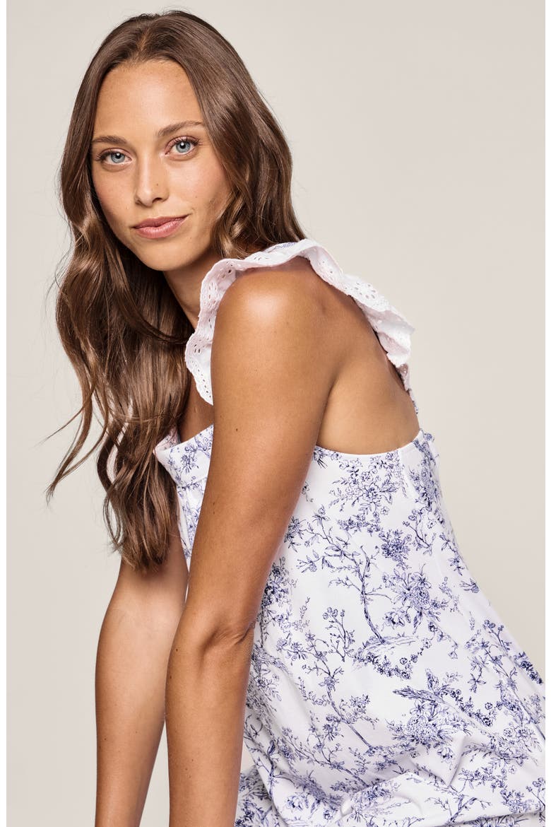 Clara Pima Cotton Nightgown, Alternate, color, WHITE