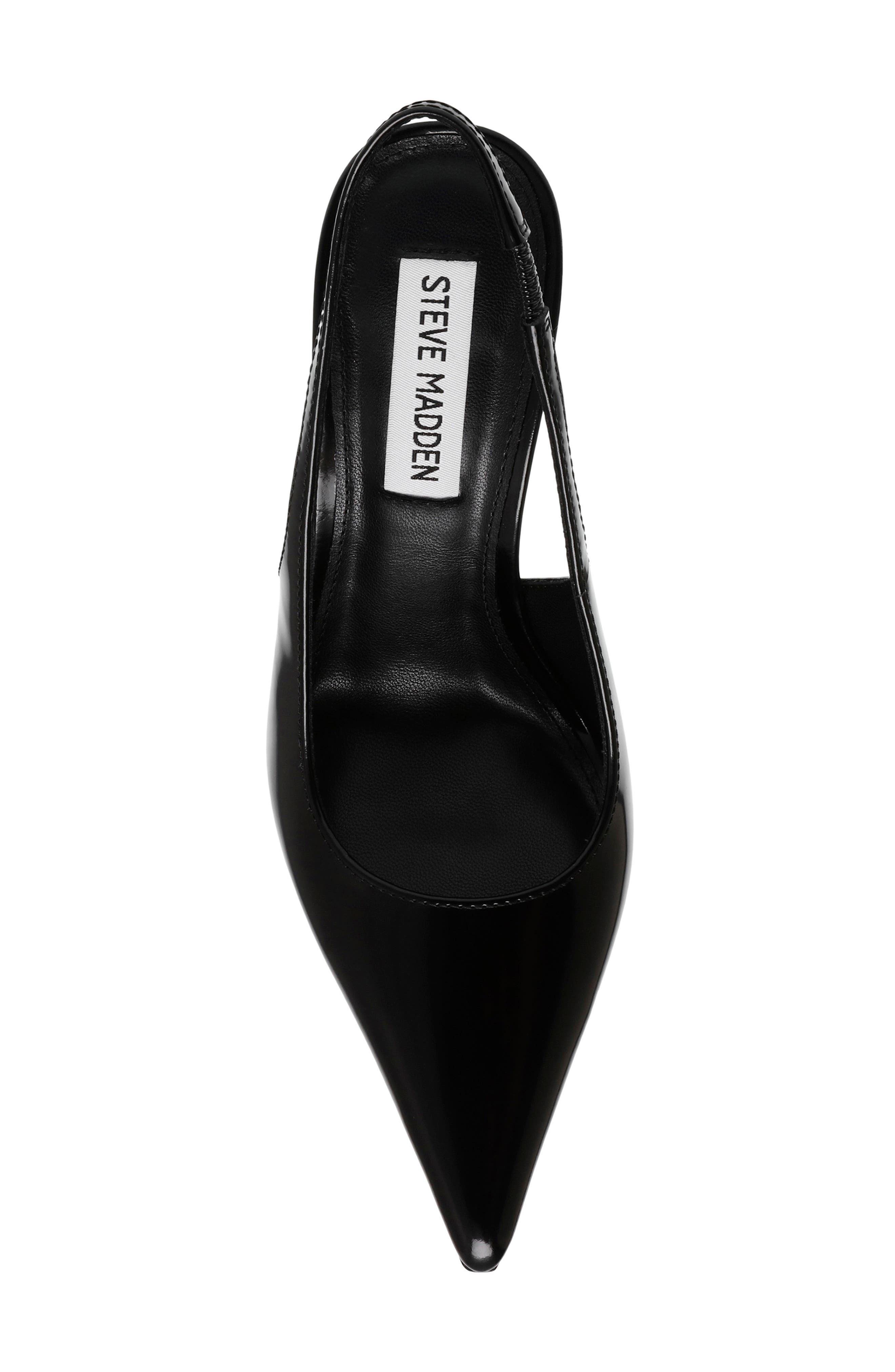 Steve Madden Reyes Pointed Toe Slingback Sandal, Alternate, color, Black Box