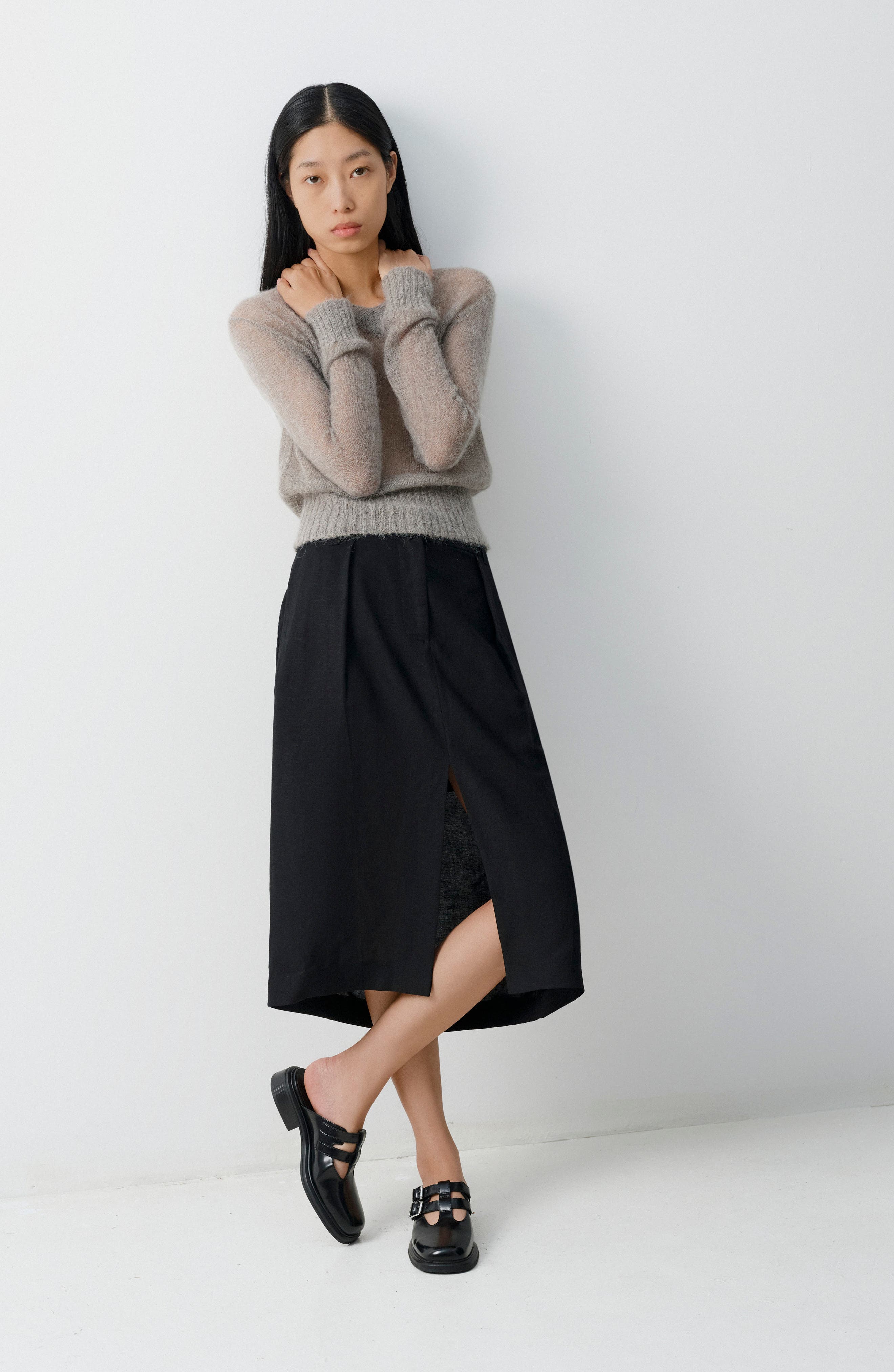 Vagabond Shoemakers Ellis Buckle T-Strap Mule, Alternate, color, Black