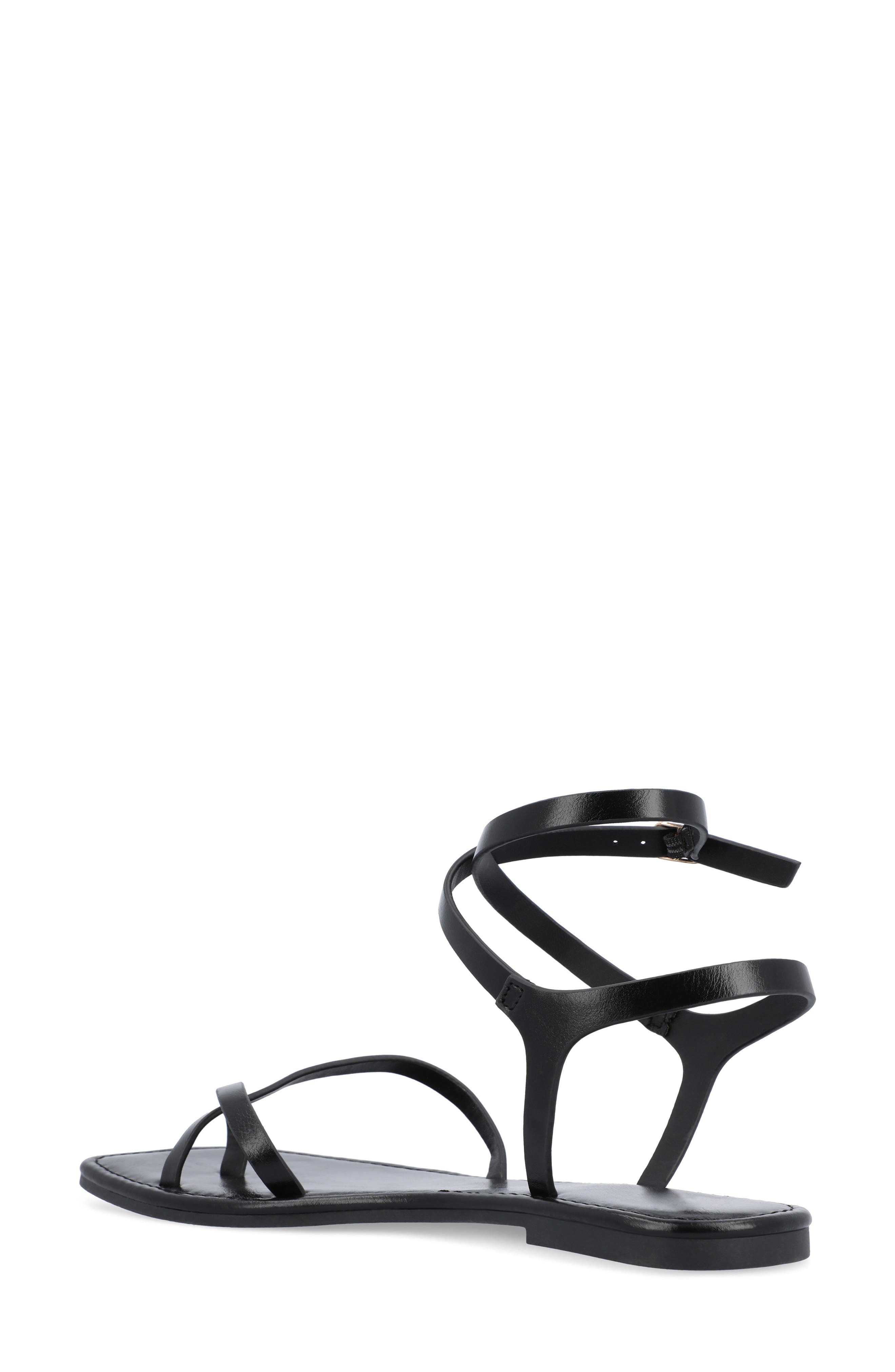 Journee Collection Charra Sandal, Alternate, color, Black