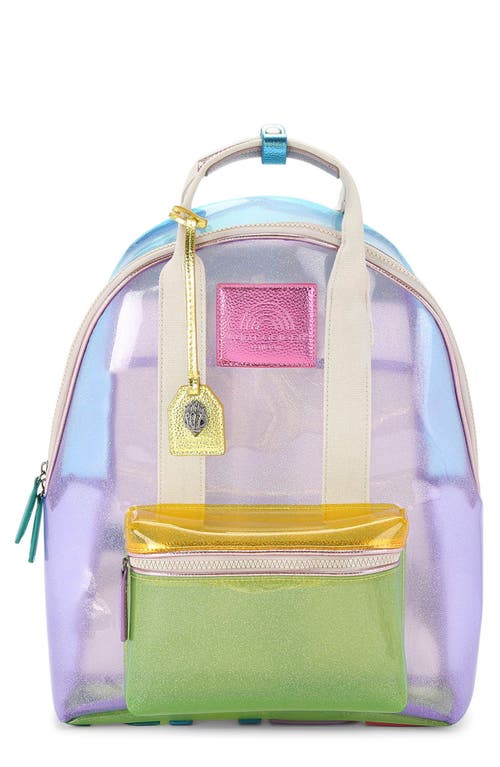 Kurt Geiger London Large Southbank Vinyl Clear Backpack In Multi
